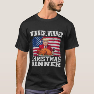 Camiseta Cena de Navidades ganadores de Trump con humor M