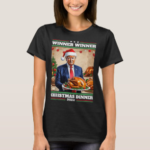 Camiseta Cena de Navidades ganadores de Trump graciosos