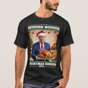 Camiseta Cena de Navidades ganadores de Trump graciosos