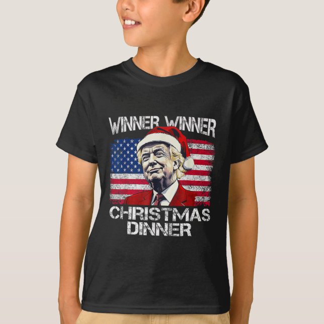 Camiseta Cena de Navidades ganadores de Trump y navidad (Anverso)