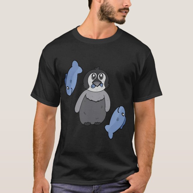 Camiseta Cena de pingüino (Anverso)