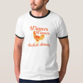 Camiseta Cena del pollo del ganador del ganador