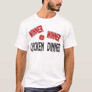 Camiseta Cena del pollo del ganador del ganador