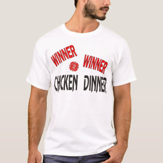Camiseta Cena del pollo del ganador del ganador