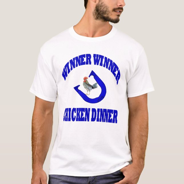Camiseta Cena del pollo del ganador del ganador de las (Anverso)