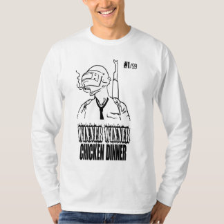 Camiseta Cena del pollo del ganador del ganador de PUBG