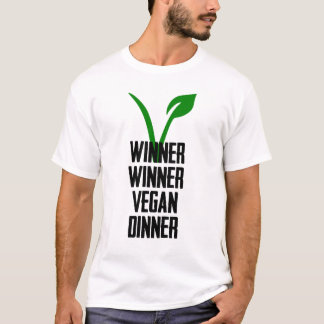 Camiseta Cena del vegano del ganador del ganador