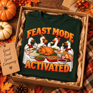 Camiseta Cena divertida de Acción de Gracias en modo festín