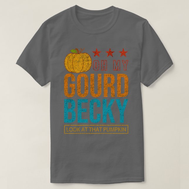 Camiseta Cena divertida de Acción de Gracias Oh My Gourd Be (Diseño del anverso)