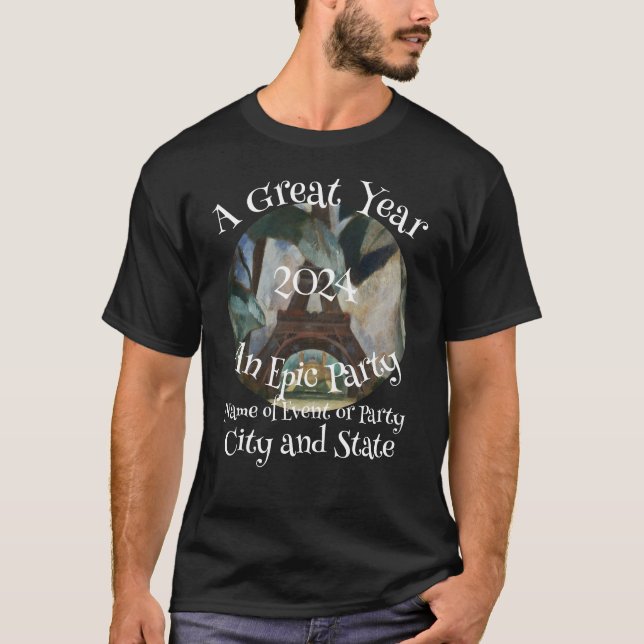 Camiseta Cena Fiesta Holiday 2024 Cocktail Wine Cheese (Anverso)