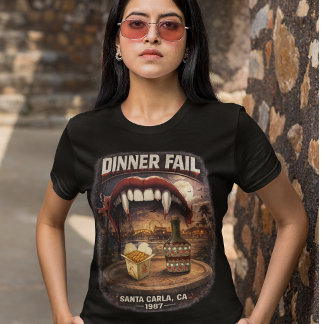 Camiseta Cena Fracaso Mujer Bella+Canvas Ajustada Oscura