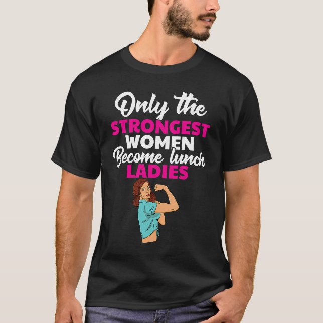 Camiseta Cena Lady Cafeteria Trabajadora Cook Escolar Femen (Anverso)
