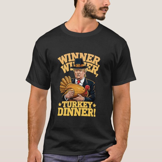 Camiseta Cena turca del ganador de Trump con humor (Anverso)