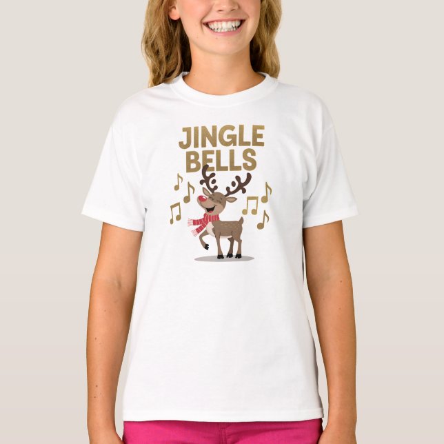 Camiseta Cencerros Cantando Reno (Anverso)