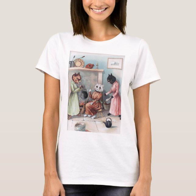 Camiseta Cenicienta, Louis Wain (Anverso)