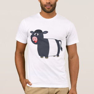 Camiseta ceñida dibujo animado feliz lindo de la