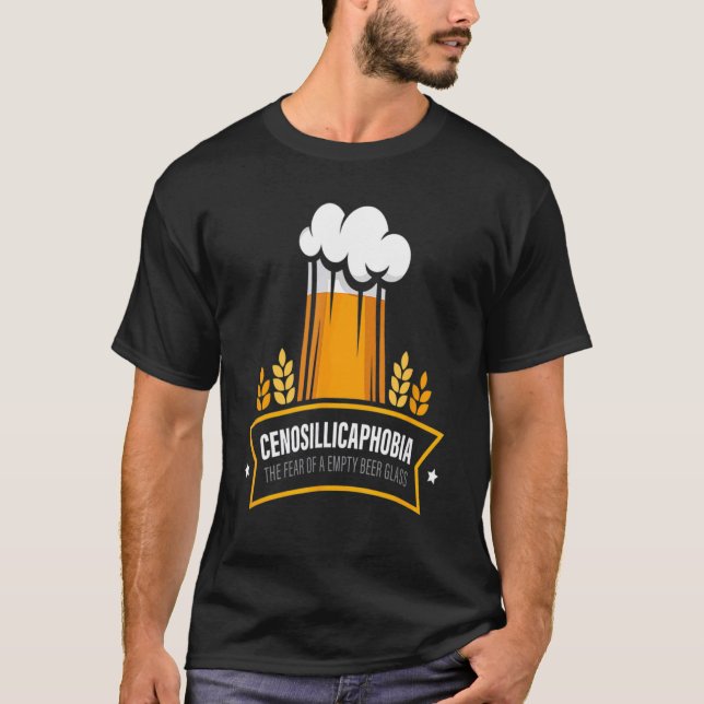 Camiseta Cenosillicaphobia Craft Beer Drinking (Anverso)