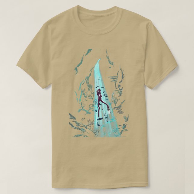 Camiseta Cenote Scuba Diver (Diseño del anverso)