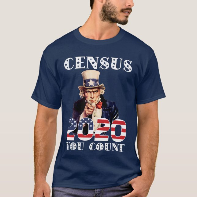 Camiseta Censo 2020 Cuenta (Anverso)