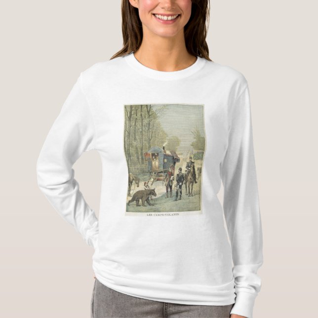 Camiseta Censo de viajeros en Francia (Anverso)