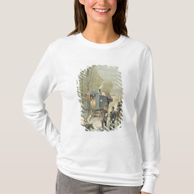 Camiseta Censo de viajeros en Francia (Anverso)