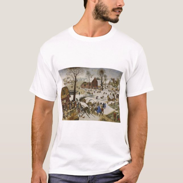 Camiseta Censo en Belén (por Pieter Bruegel) (Anverso)