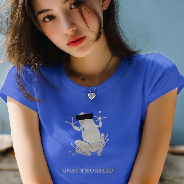 Camiseta Censored Silver Frog Unauthorized Custom Text (Subido por el creador)