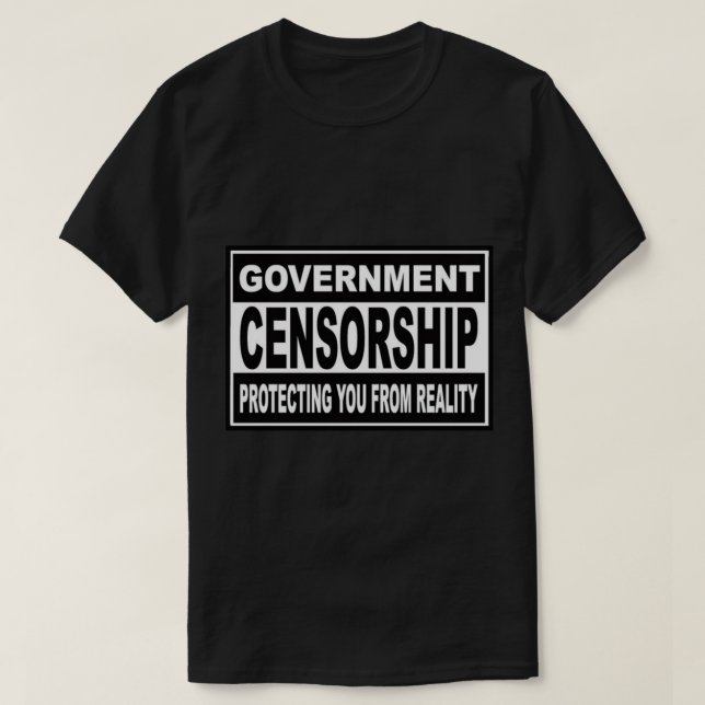 Camiseta Censura gubernamental (Diseño del anverso)