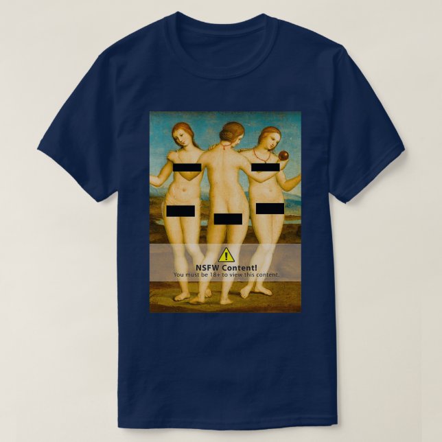 Camiseta Censuran tres grados 2 (Diseño del anverso)