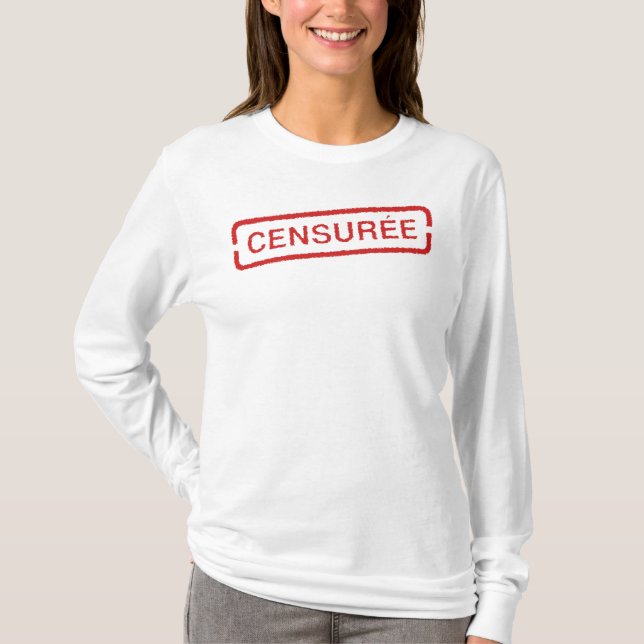 Camiseta CENSURÉE/ Ajoutez des mots si vous le souhaitez. (Anverso)
