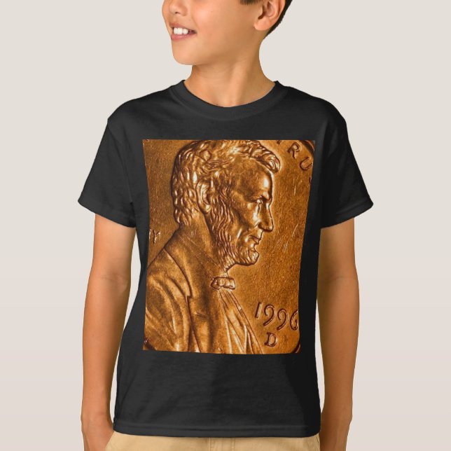 Camiseta Centavos Lincoln de cobre del penique (Anverso)