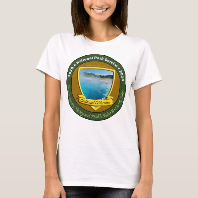 Camiseta centenaria Yellowstone del parque (Anverso)
