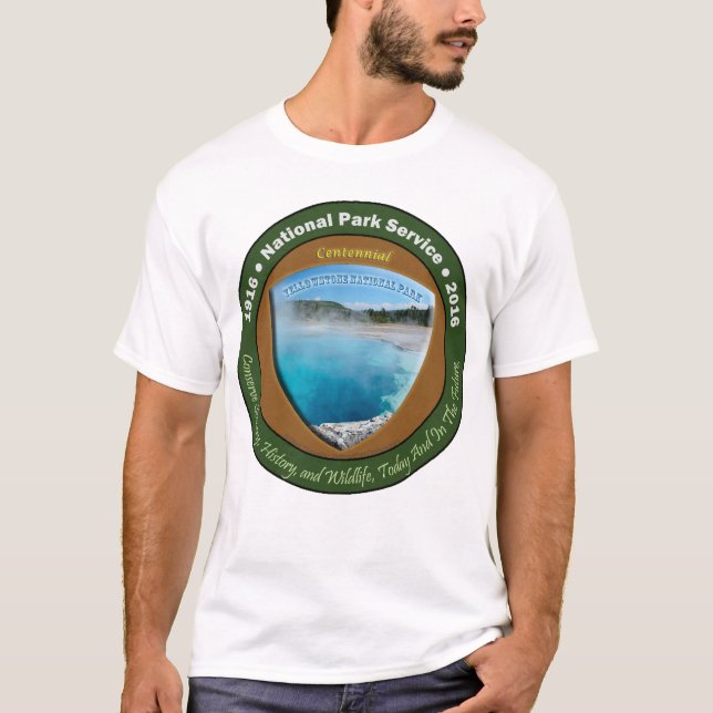 Camiseta centenaria Yellowstone del parque (Anverso)