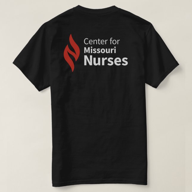 Camiseta Center for Missouri Nurses Black T-Shirt (Reverso del diseño)