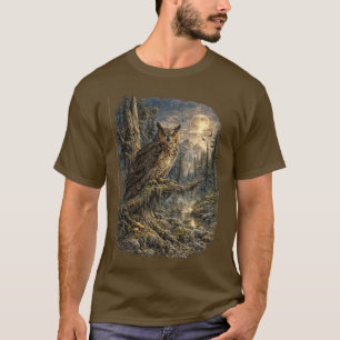 Camiseta Centinela a la luz de la luna – Búho Americano Vin