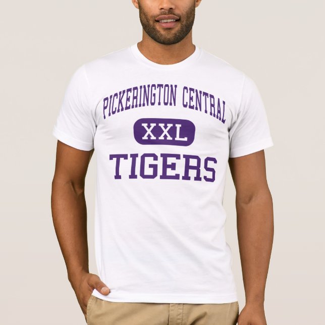 Camiseta Central de Pickerington - tigres - Pickerington (Anverso)