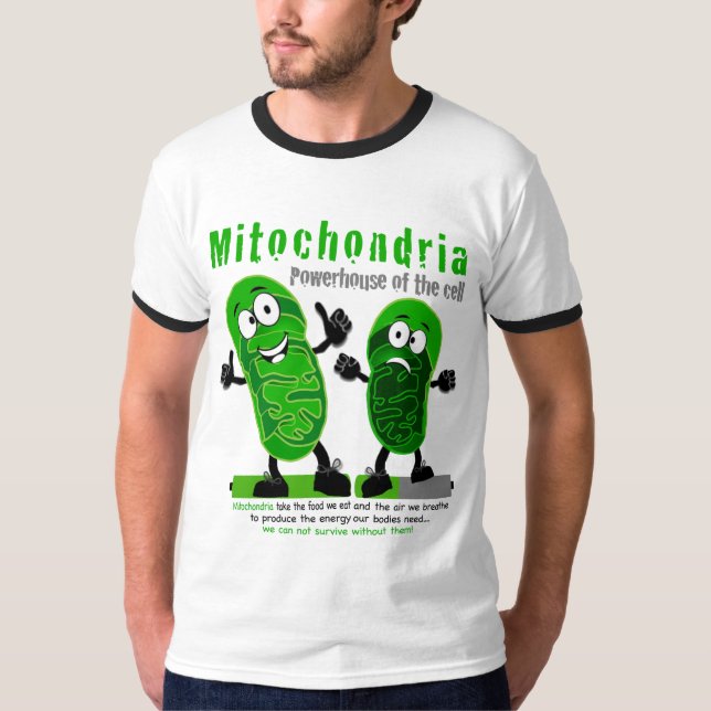 Camiseta Central eléctrica de las mitocondrias de la célula (Anverso)