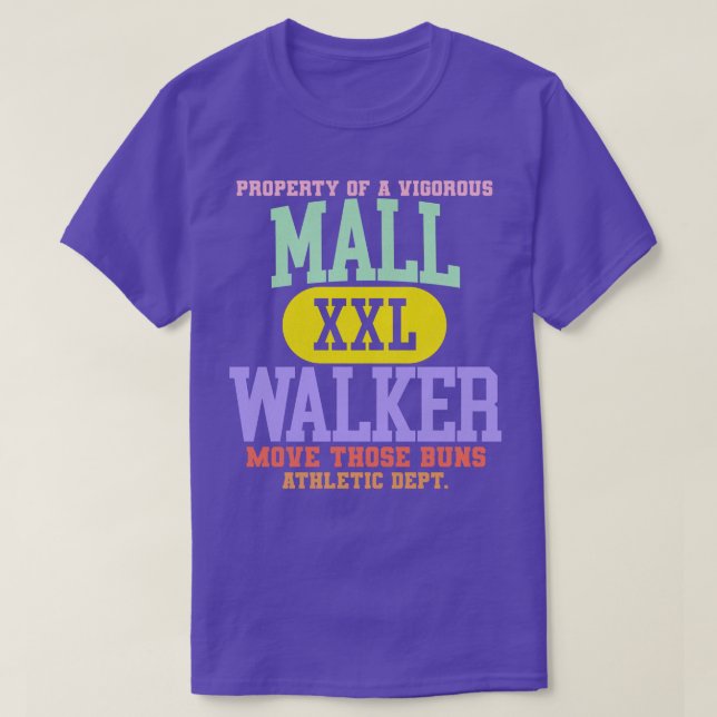 Camiseta Centro Comercial de Estilo Retro Walker XXL Dept A (Diseño del anverso)