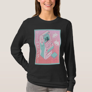 Camiseta Centro de Arcade Vaporwave Retro Japonés 80's 90's