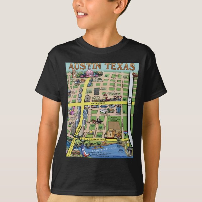 Camiseta Centro de Austin Texas 14 (Anverso)