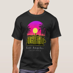 Camiseta Centro De California En Los Ángeles Y Palmas Trees