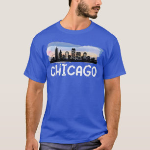 Camiseta Centro de Chicago Illinois Home State Chicago