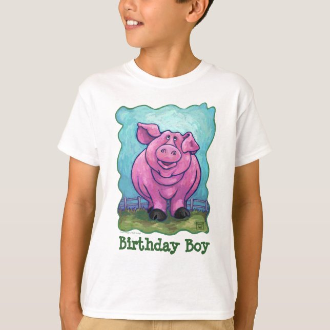 Camiseta Centro de Fiesta de cerdo (Anverso)