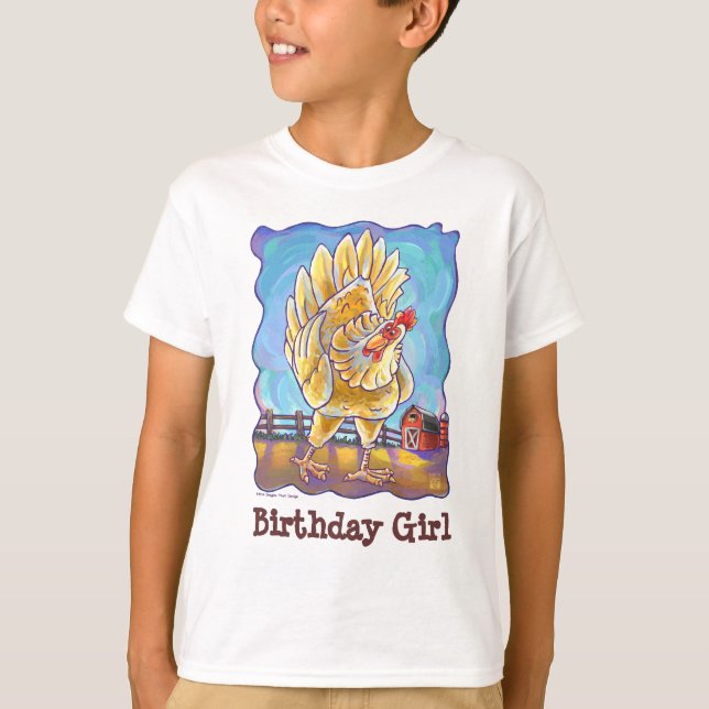 Camiseta Centro de Fiesta de pollo (Anverso)