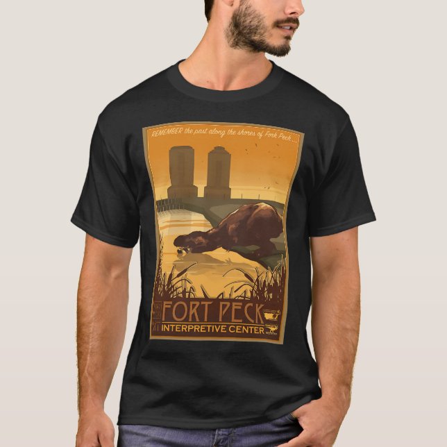 Camiseta Centro de interpretación Fort Peck (Anverso)