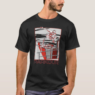 Camiseta Centro De Parkour City Freestyle Saltando corriend