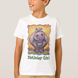 Camiseta Centro del fiesta del Hippopotamus