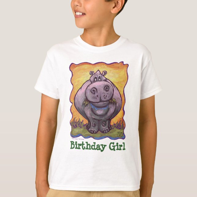Camiseta Centro del fiesta del Hippopotamus (Anverso)