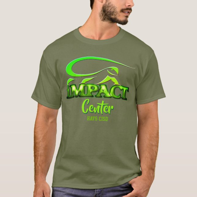 Camiseta Centro del impacto - diseño de la iguana (Anverso)