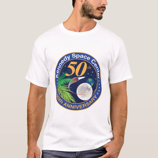 Camiseta Centro Espacial Kennedy (50° aniversario) (Anverso)